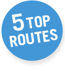 5 top routes